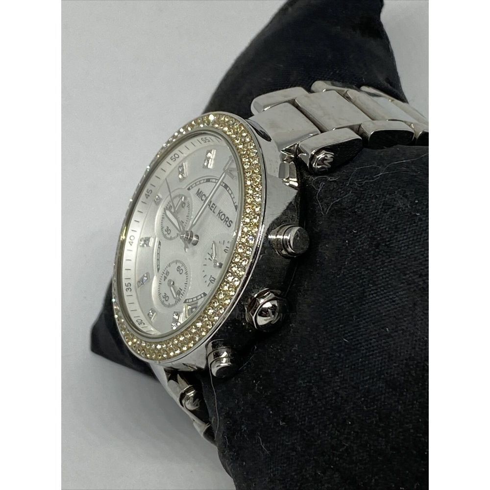 Michael Kors Parker MK5353 Womens Stainless Steel Analog Silver Dial Watch UC787 - Picture 4 of 12